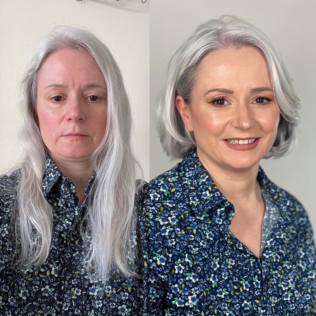 Silver Hair Color to Look a Decade Younger