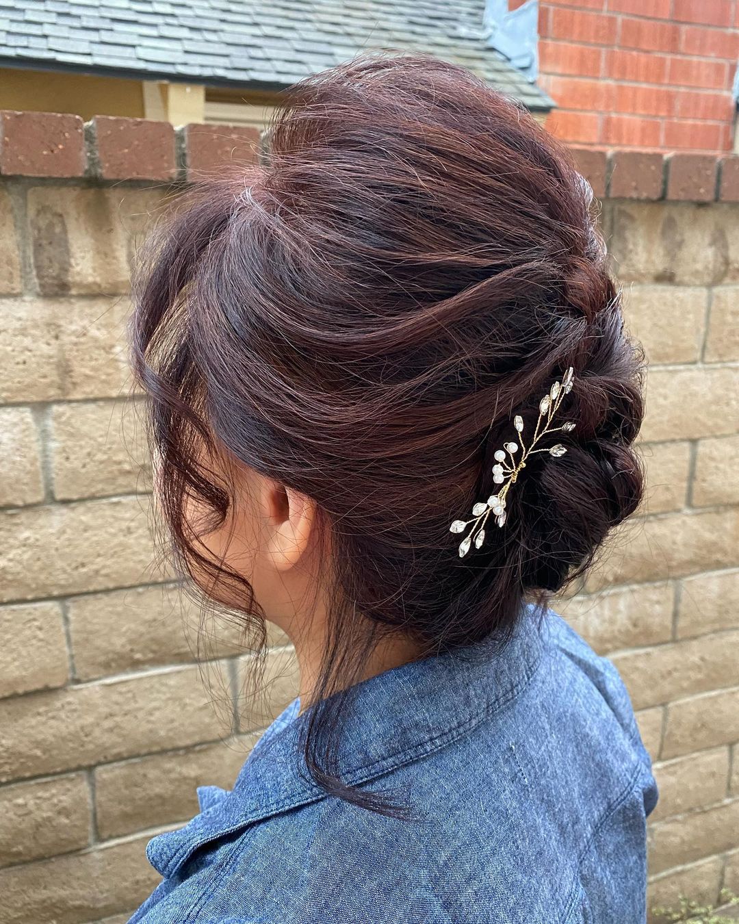 Braided Bouffant Mother-of-the-Bride Updo