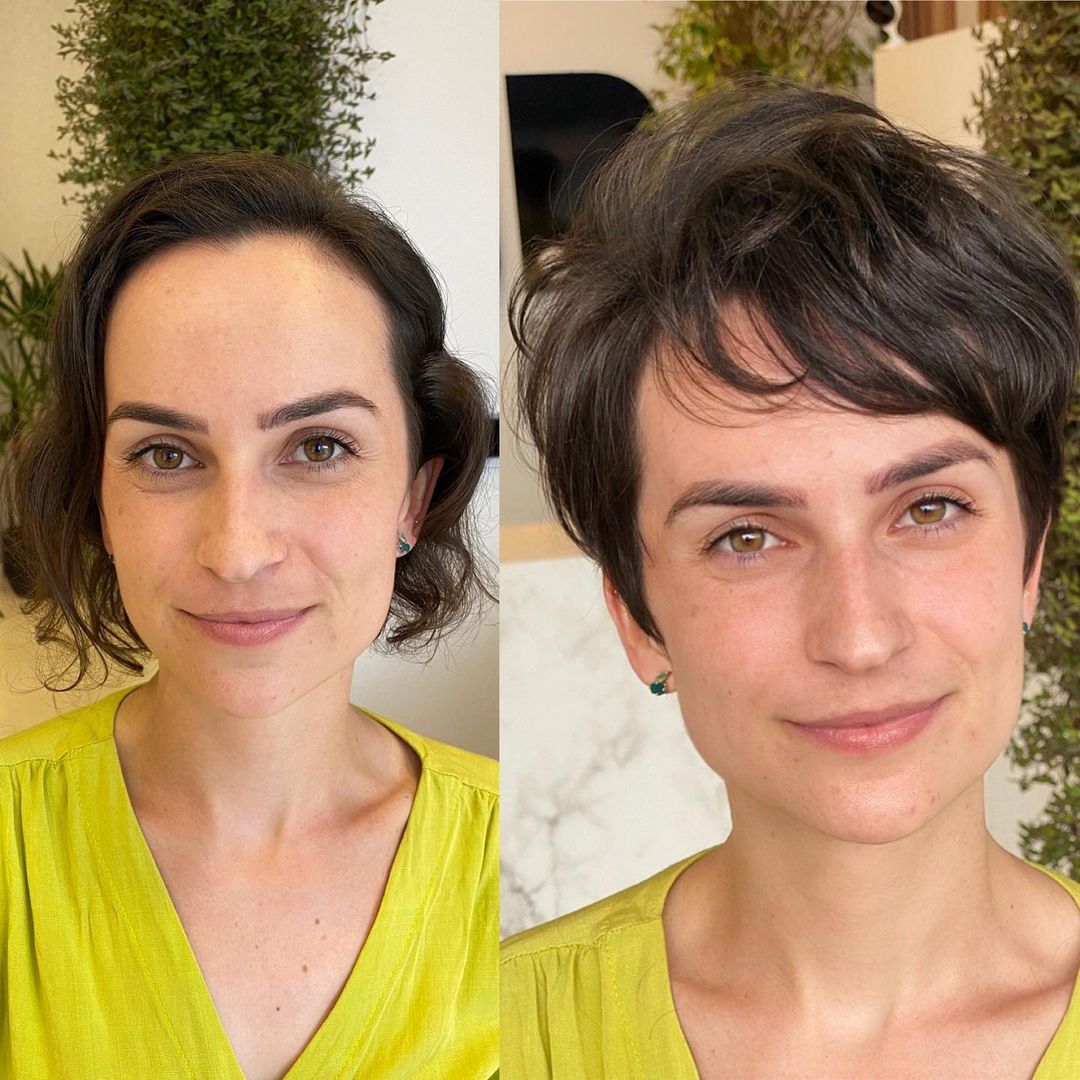 Volumizing Short Hairstyle for Thick Hair