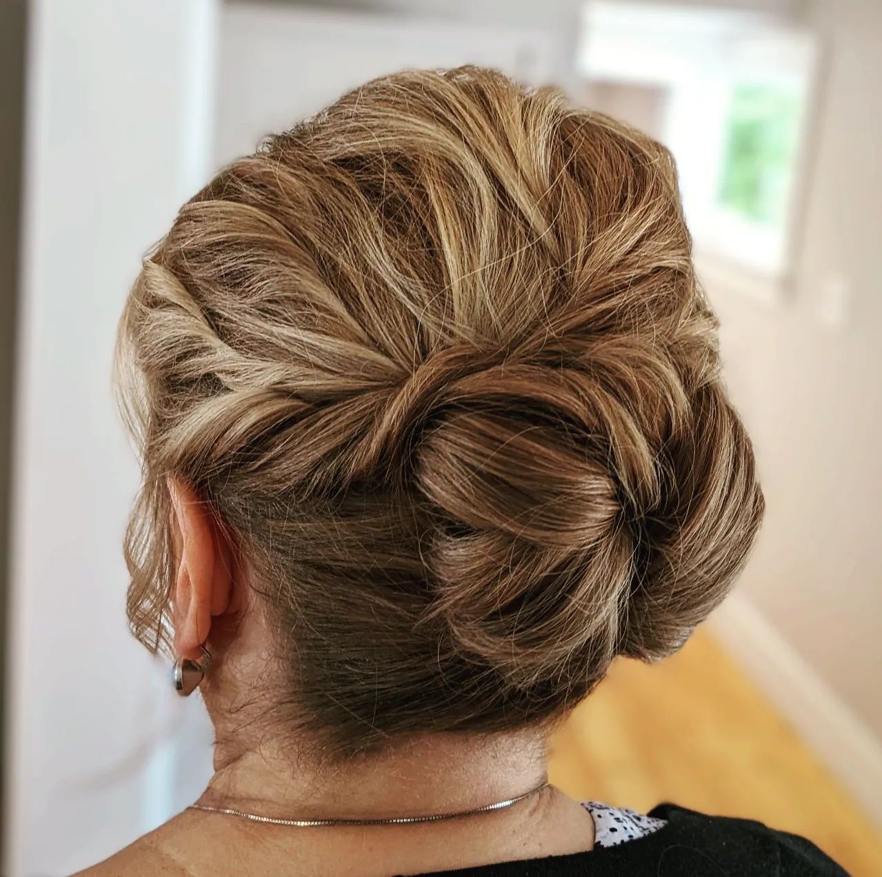 Mother-of-the-Bride Bun for Shorter Hair