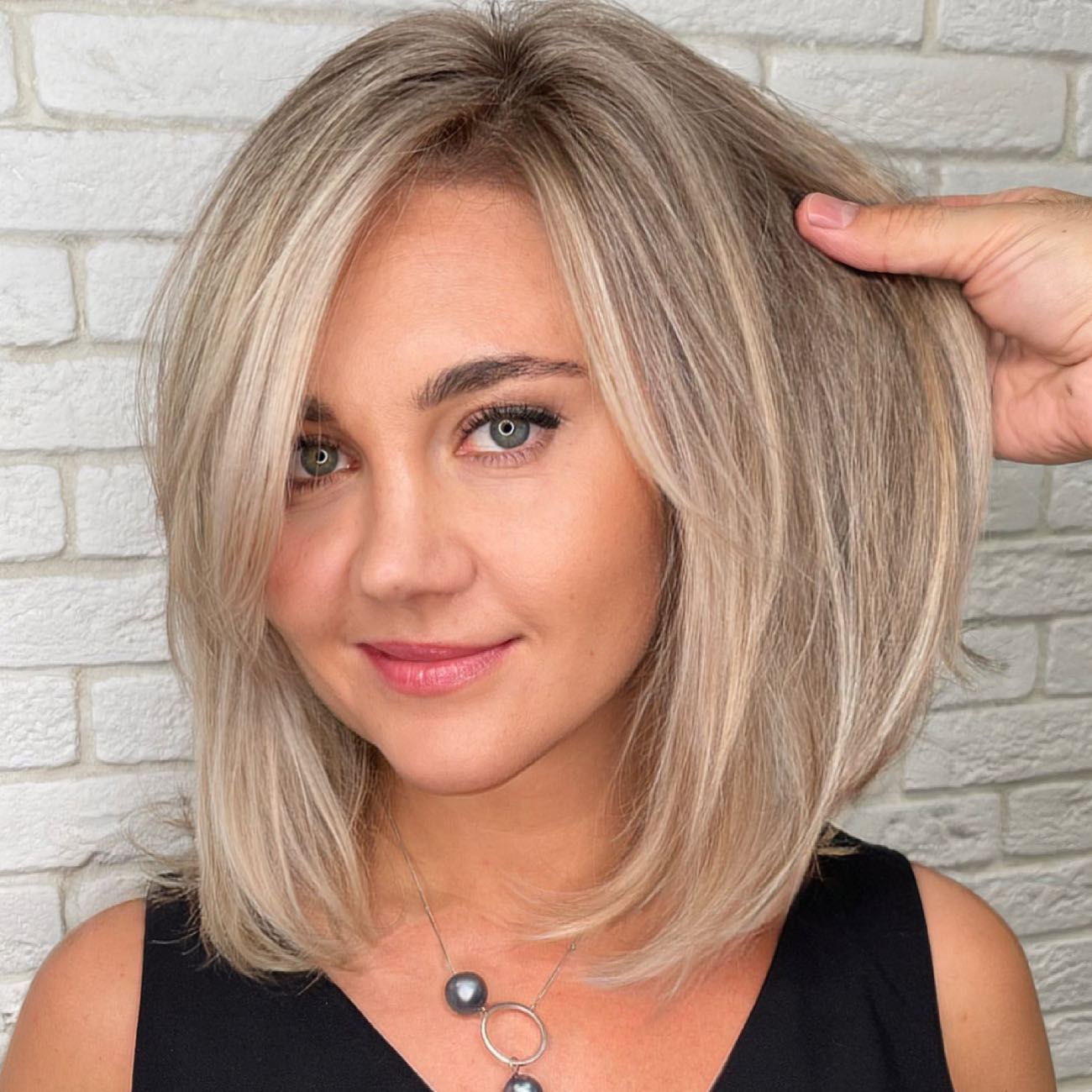 Wispy Collarbone Dishwater Blonde Bob