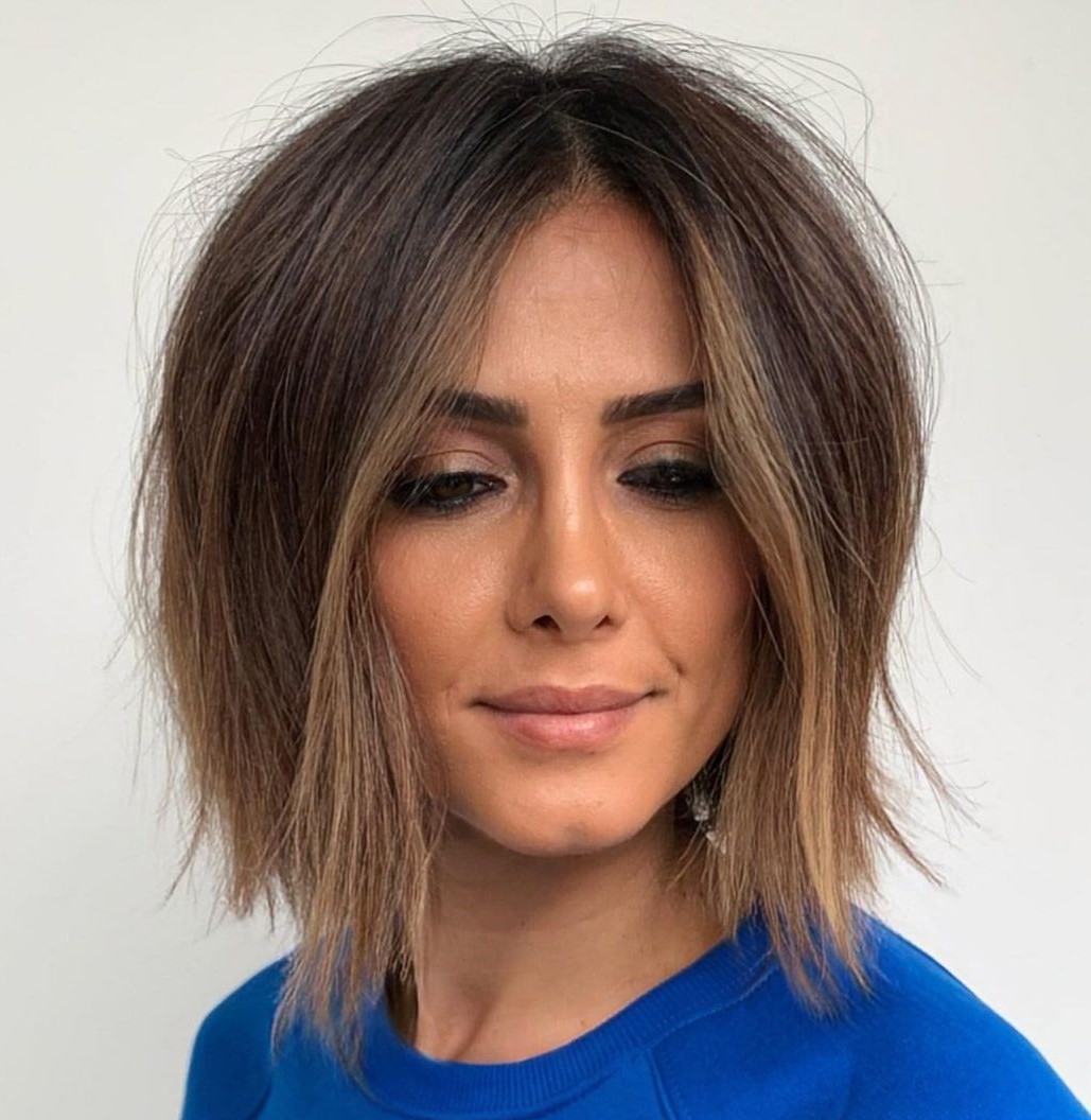 Low-Maintenance Straight Bob with Textured Ends