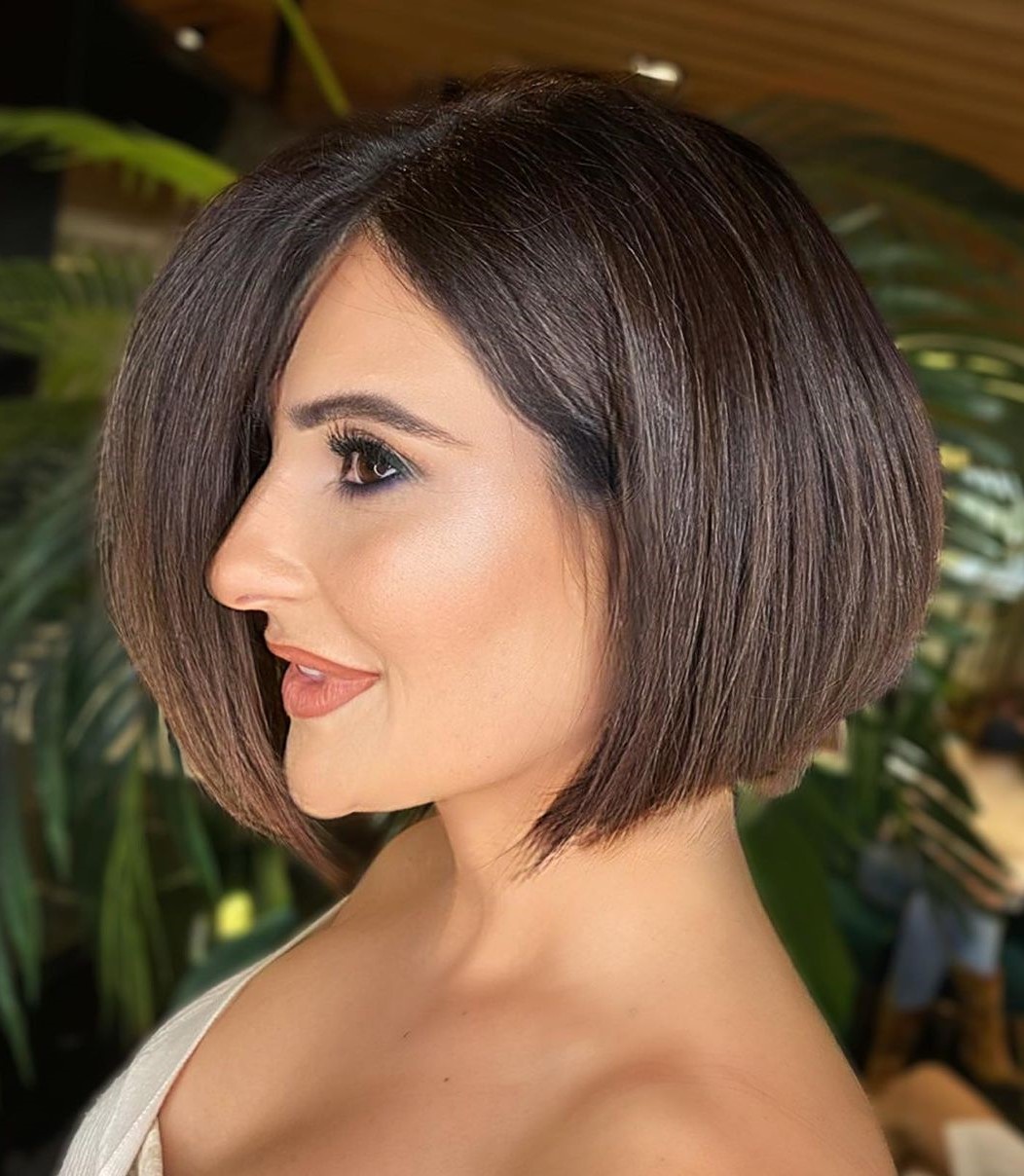 Young Metallic Brunette Hair Color