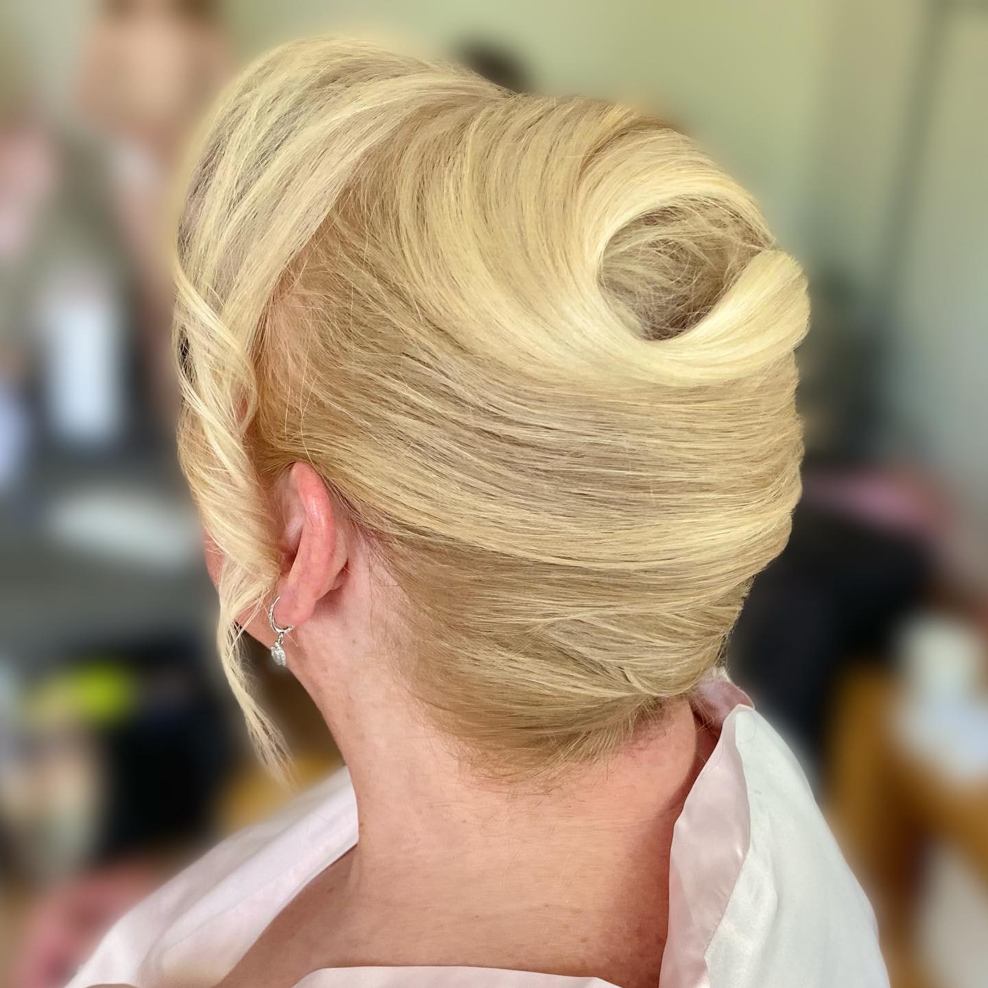 Sculptured Blonde French Roll