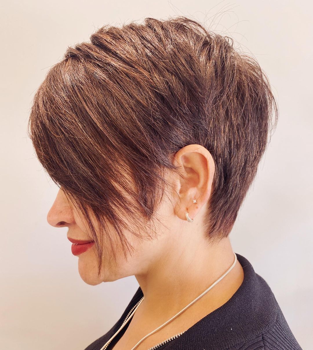 Short Cut with Inverted Layered Bangs